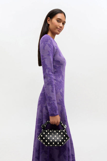 Black Polka-Dot Mini Bou Bag