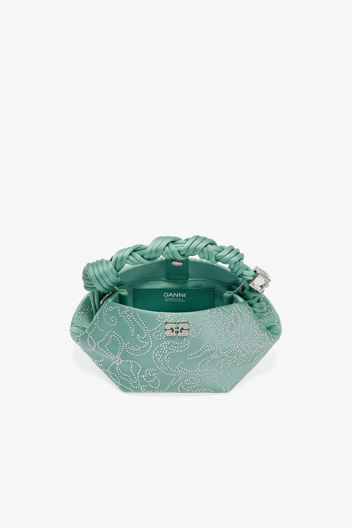 Brook Green Green Rhinestone Mini Bou Bag