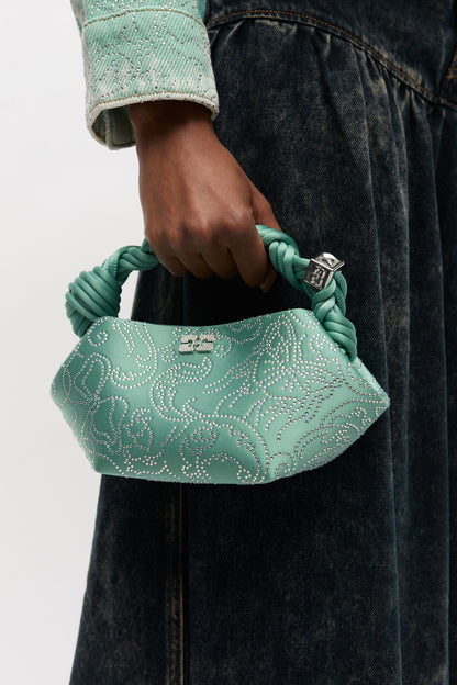 Brook Green Green Rhinestone Mini Bou Bag