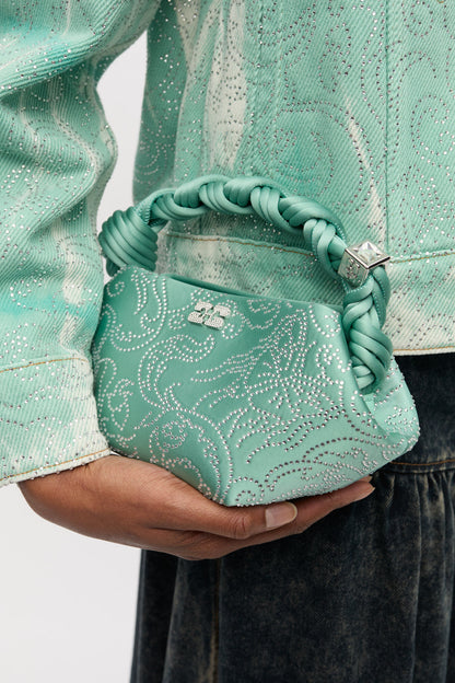 Brook Green Green Rhinestone Mini Bou Bag