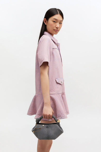 Lava Smoke Washed Grey Mini Bou Bag
