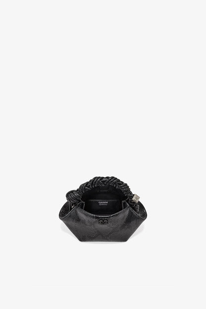 Croco Black Snake Mini Bou Bag