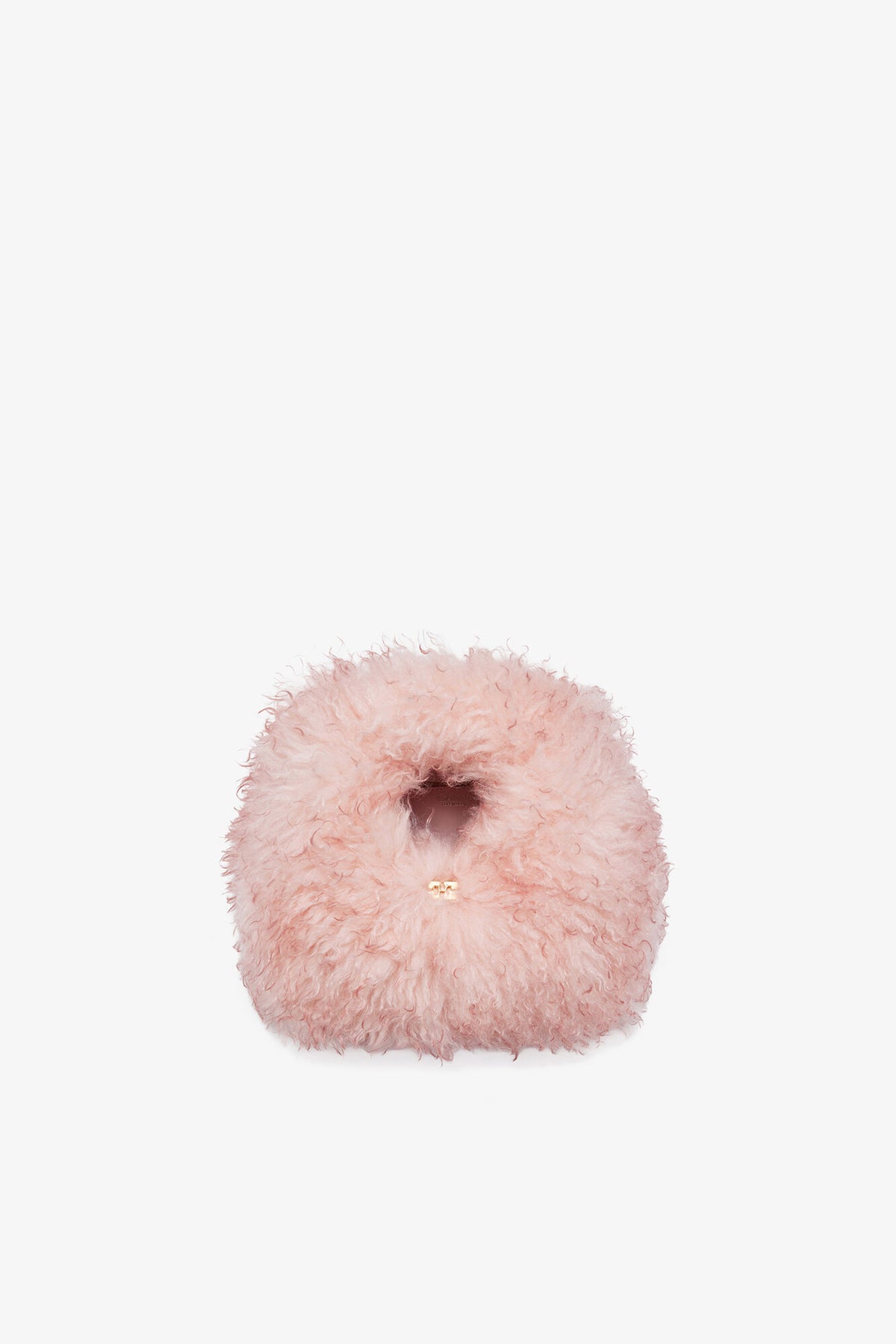 Mary's Rose Pink Fur Mini Hobo Bag