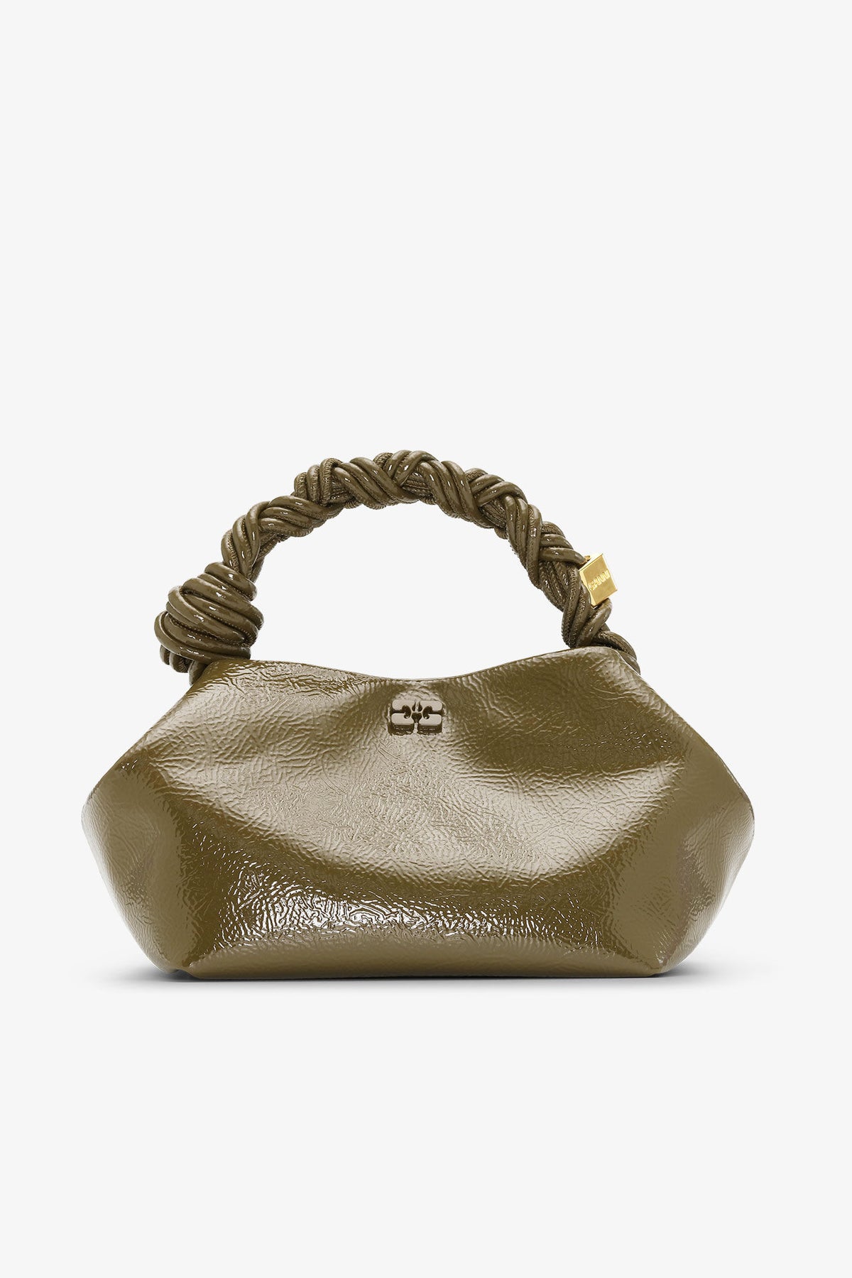 Military Olive Olive Green Patent Small Bou Bag