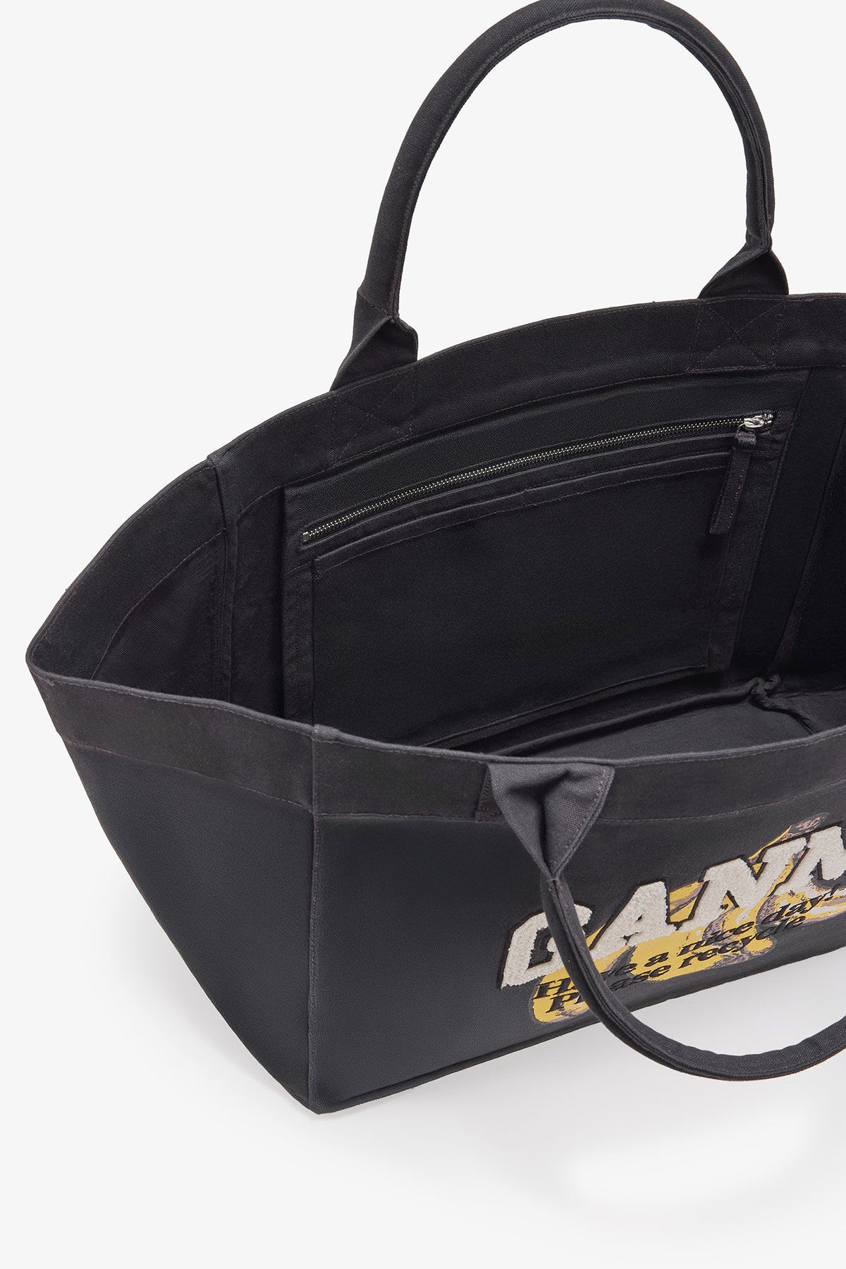 Black Black XXL Banana Print Tote