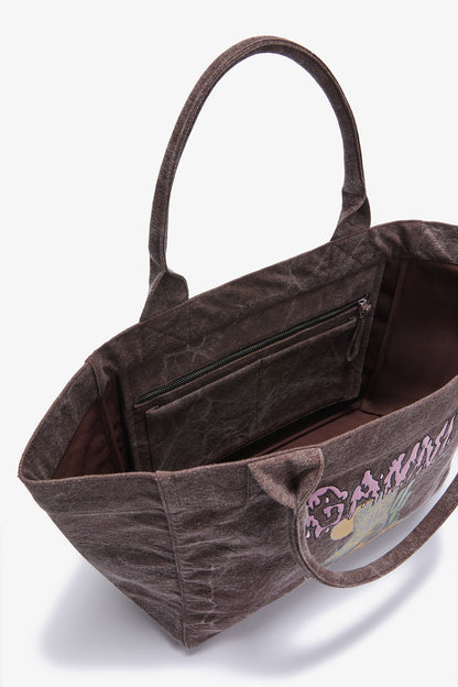 Chicory Coffee Brown Medium Western Boot Tote