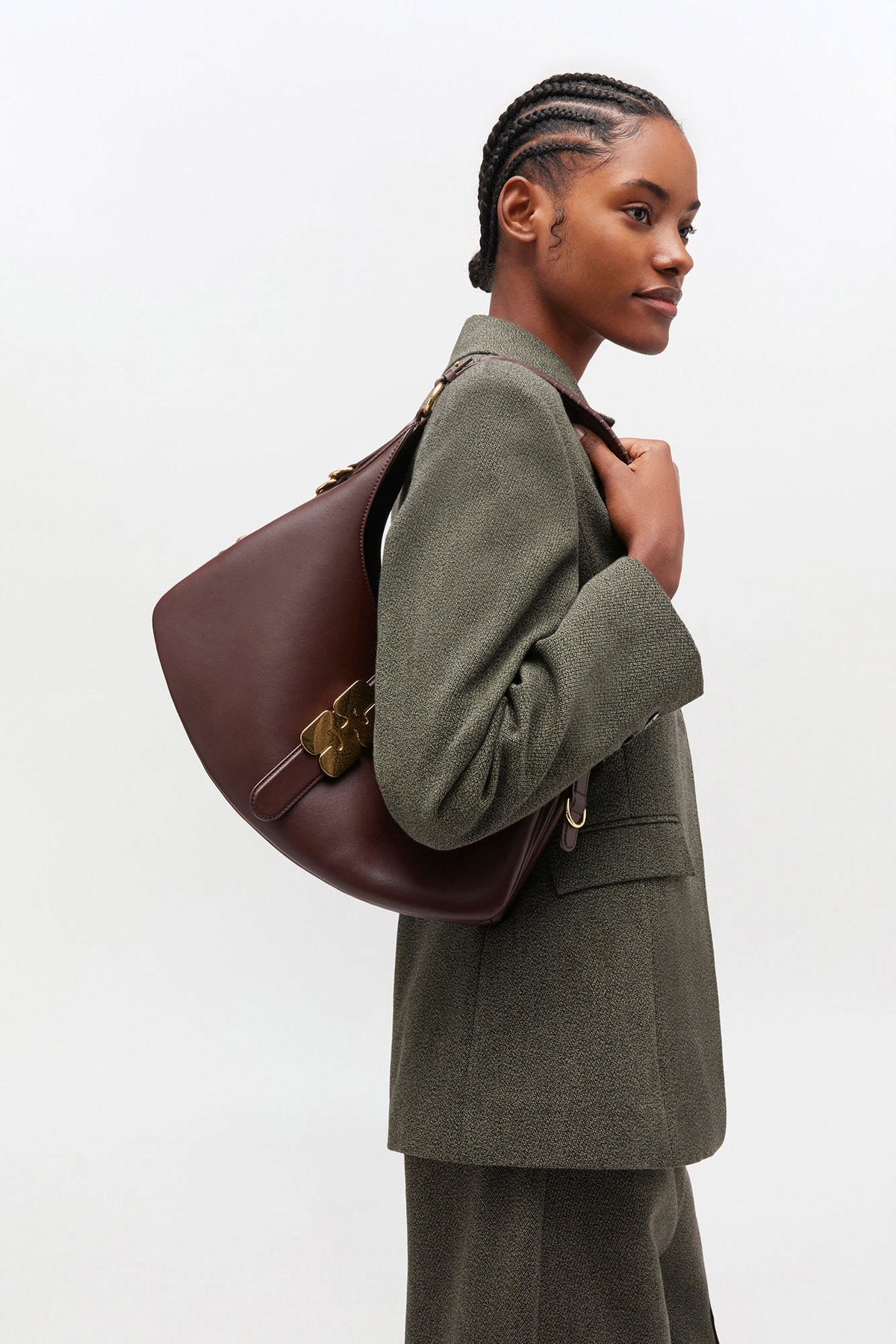 Chicory Coffee Brown Small Kat Bag