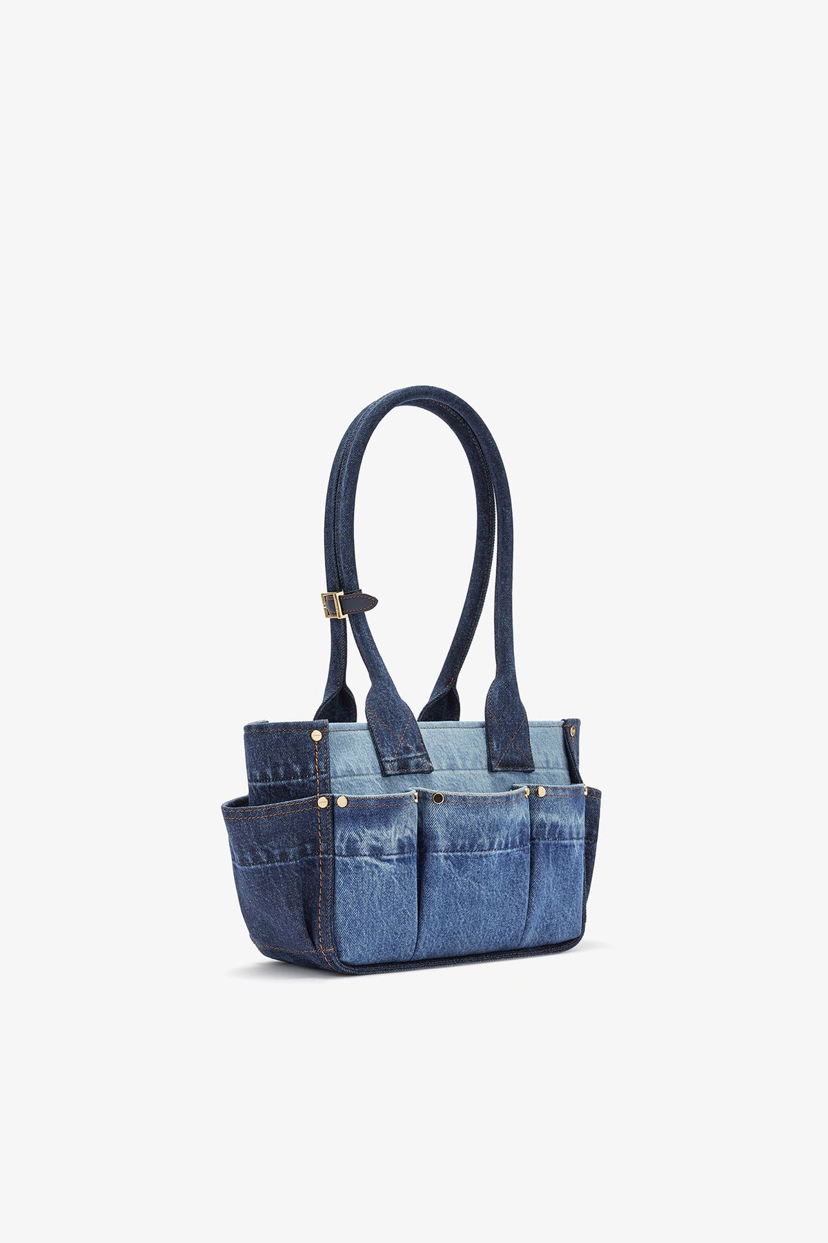 Mid Blue Vintage Small Posy Bag in Blue Denim