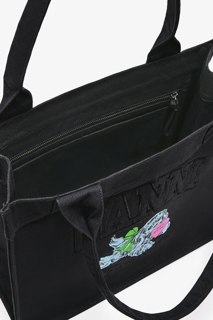 Phantom Black Puppy Large Tote