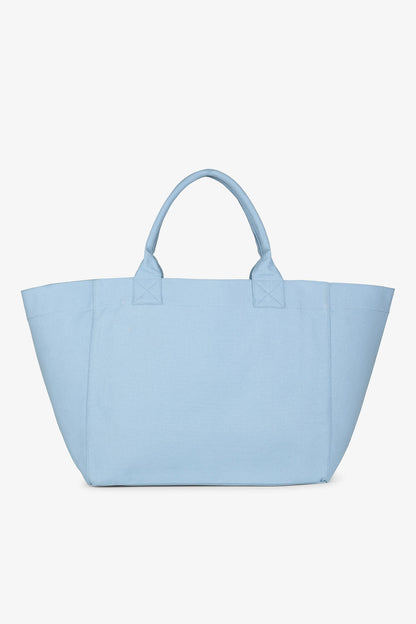 Soft Chambray Blue XXL Animal Print Tote