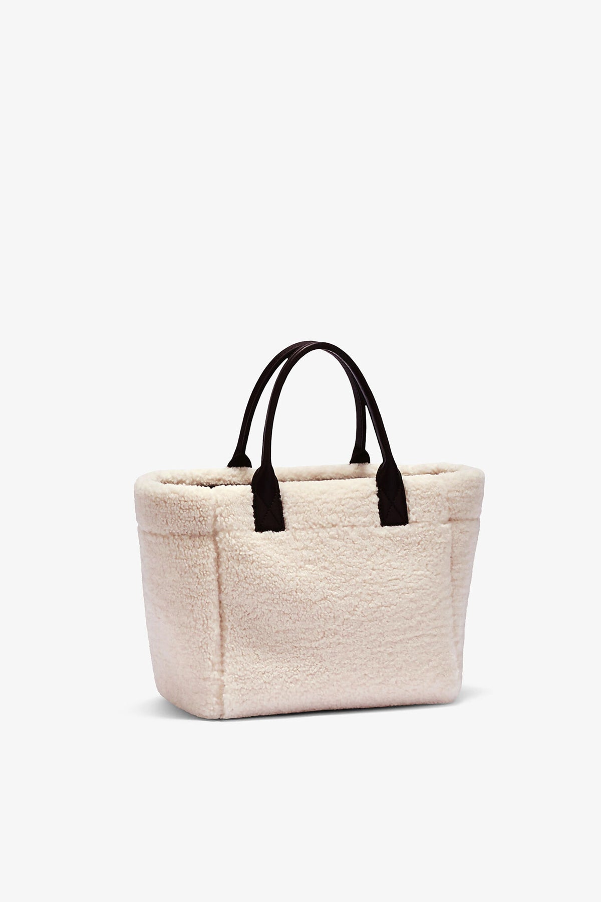 Egret Shearling Small Tote