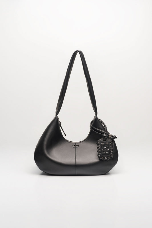 Black Black Medium Hobo Bag