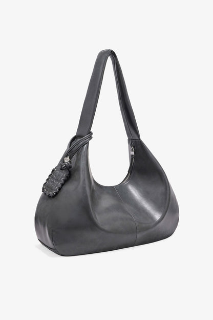 Steal Grey Steel Grey XXL Hobo Bag