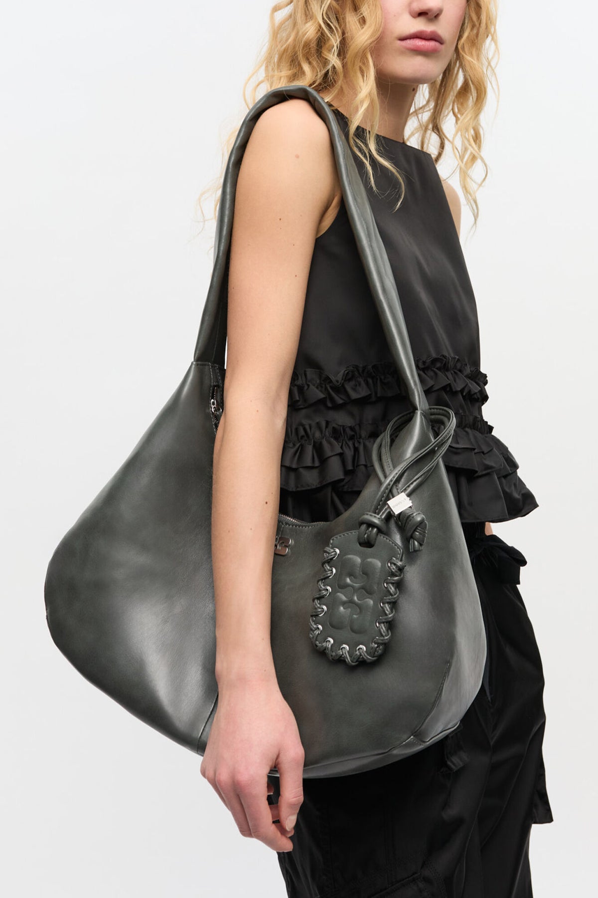 Steal Grey Steal Grey Medium Hobo Bag