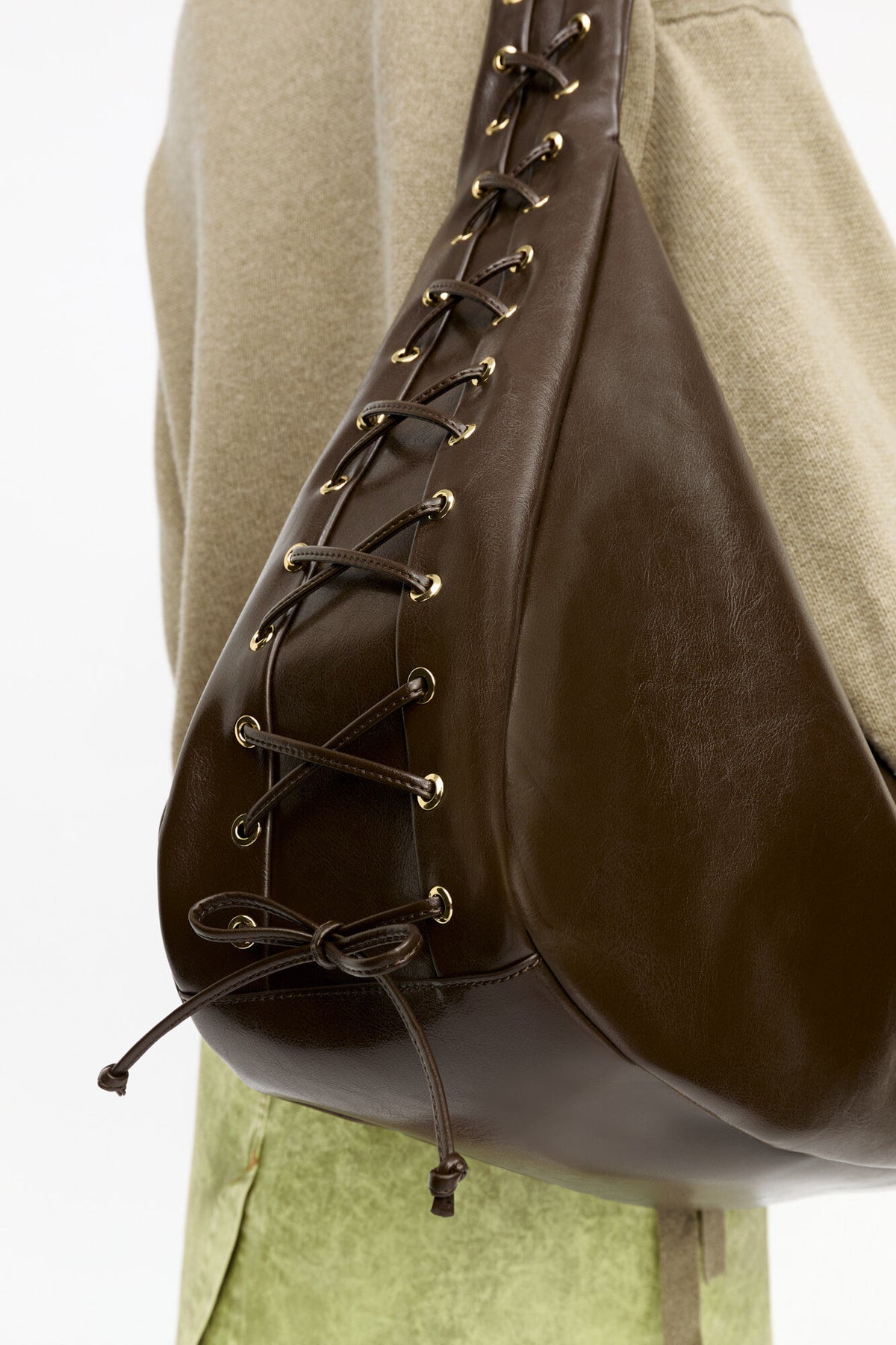 Dark Olive Dark-Olive Oleatex XXL Hobo Bag