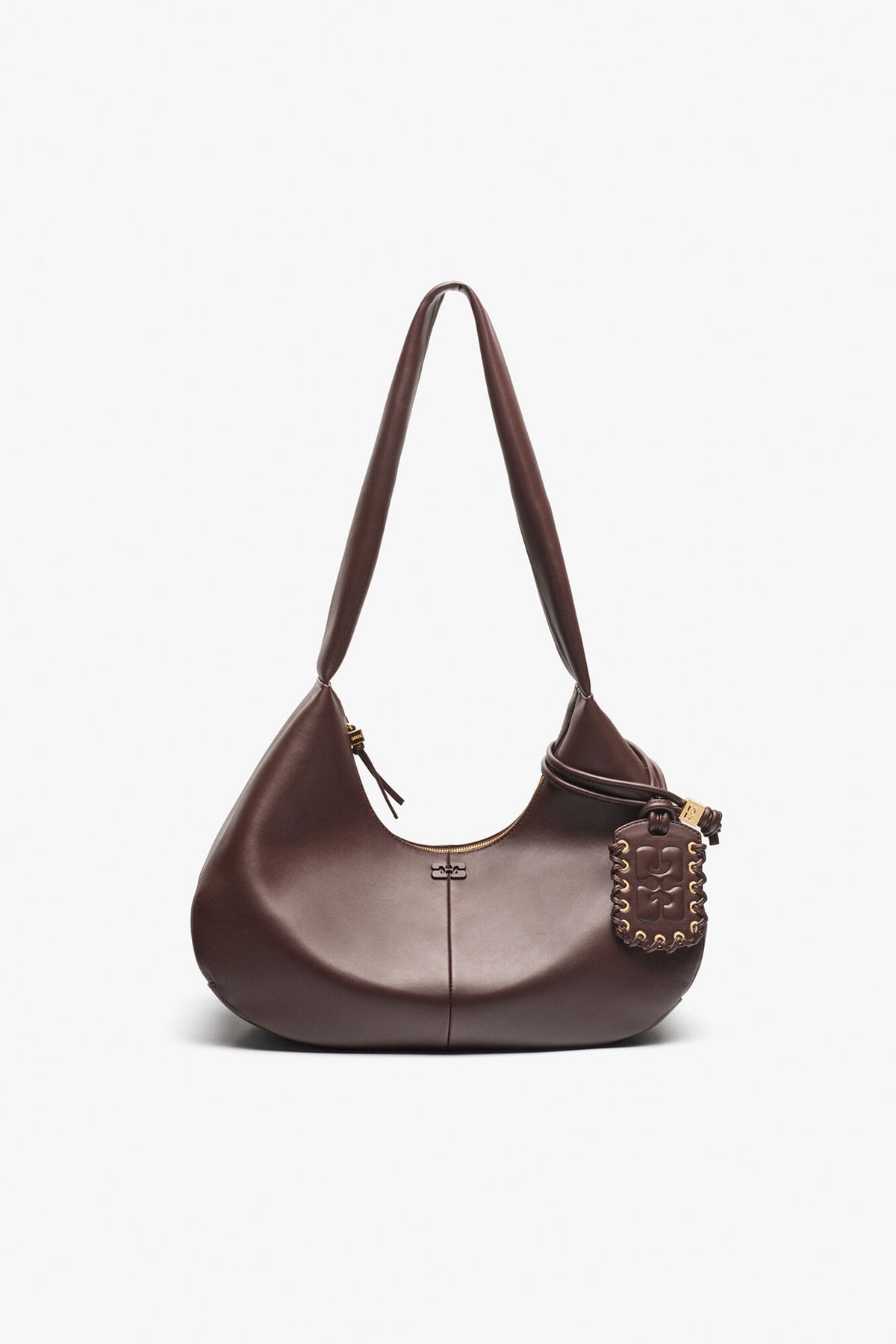 Seal Brown Brown Medium Hobo Bag