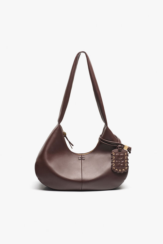Seal Brown Brown Medium Hobo Bag