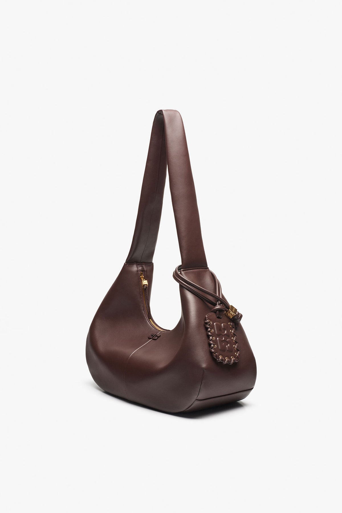 Seal Brown Brown Medium Hobo Bag