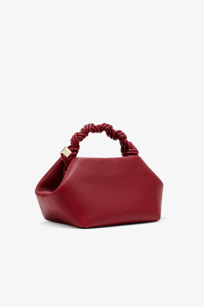 Red Dahlia Red Grained Small Bou Bag