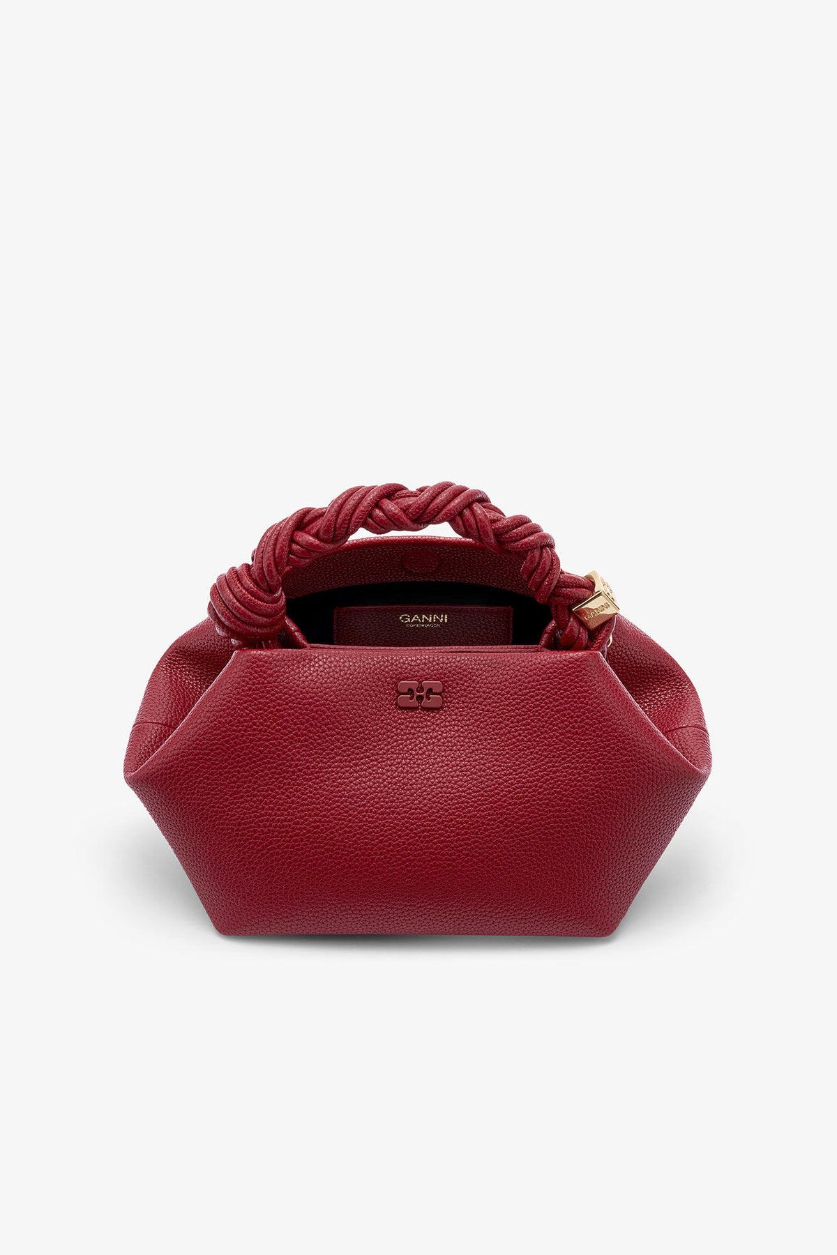 Red Dahlia Red Grained Small Bou Bag
