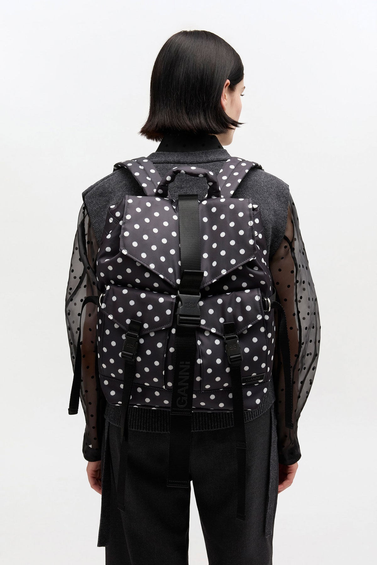 Black Dots Re-Tech Backpack