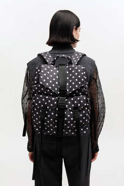 Black Dots Re-Tech Backpack