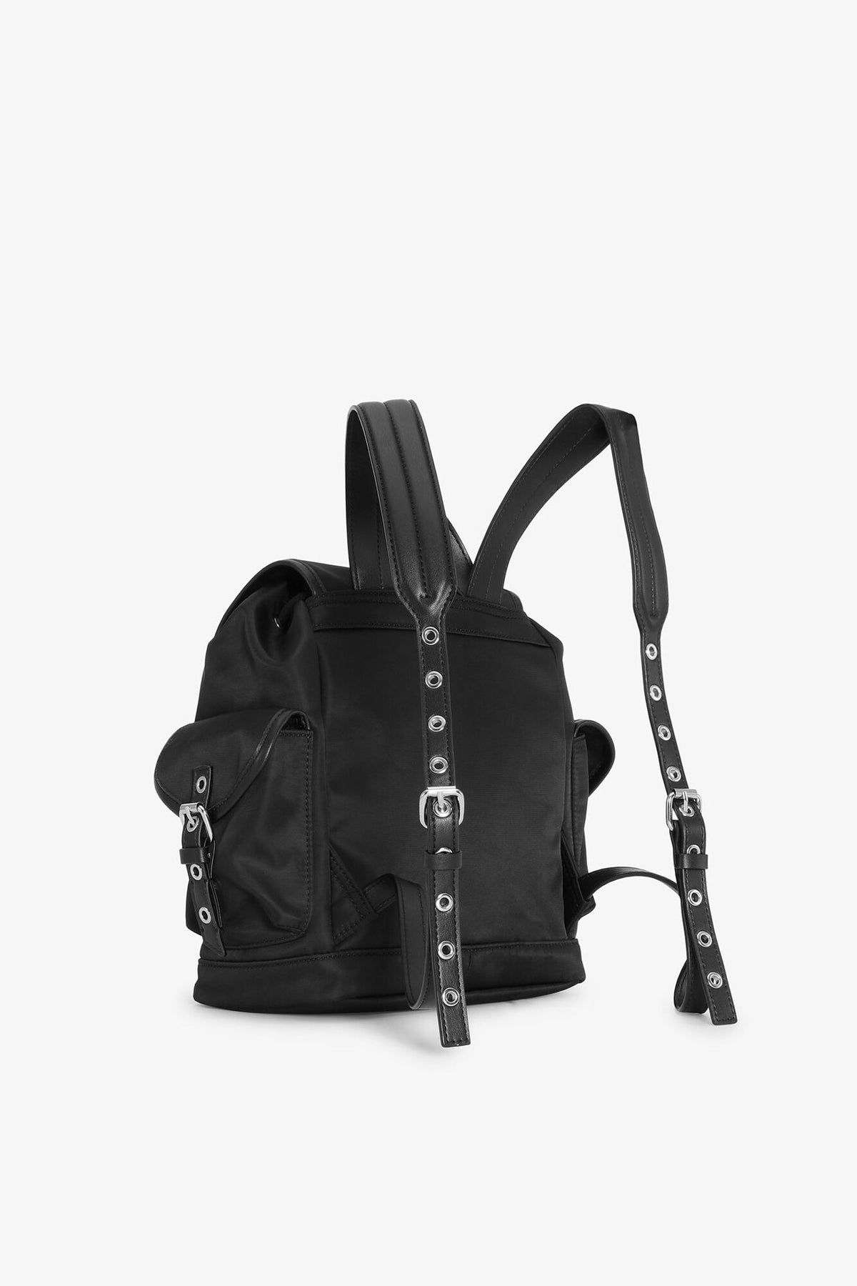 Black Black Small Bucky Nylon Backpack