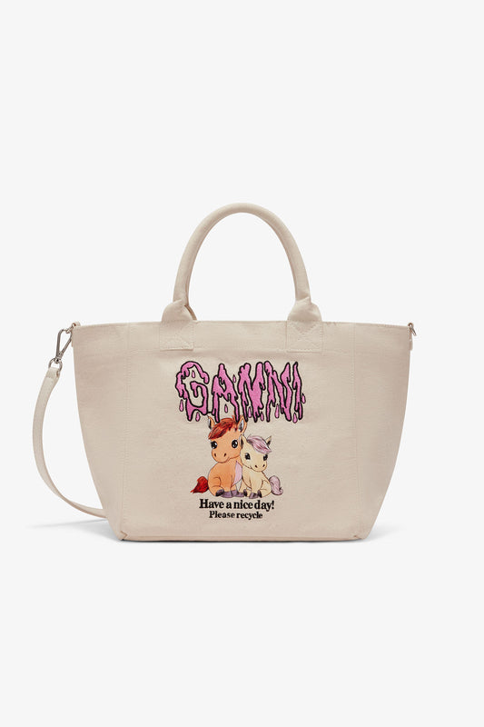 Small Easy Pony Printed Shopper