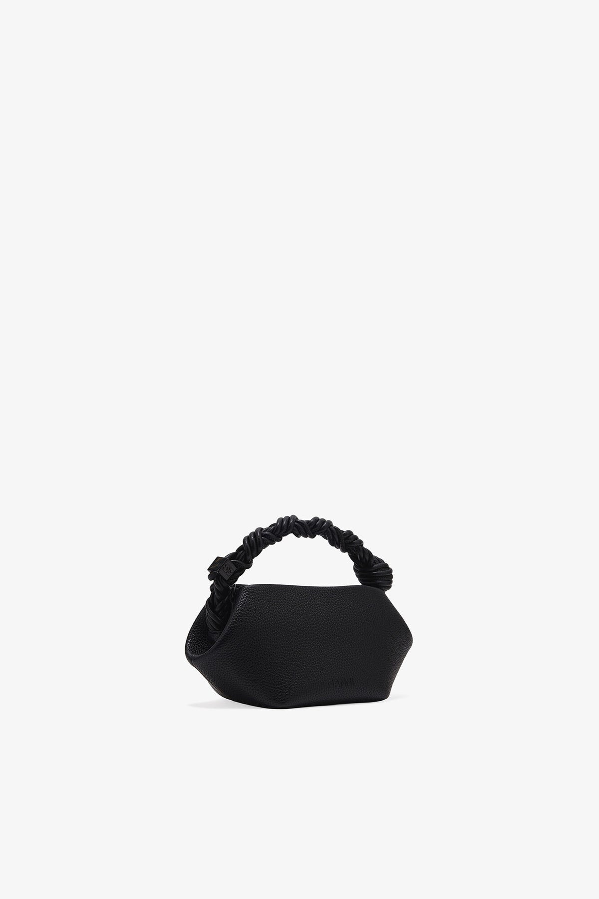 Black Black Grained Mini Bou Bag