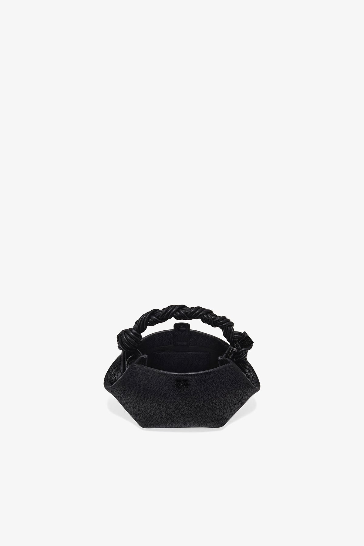 Black Black Grained Mini Bou Bag