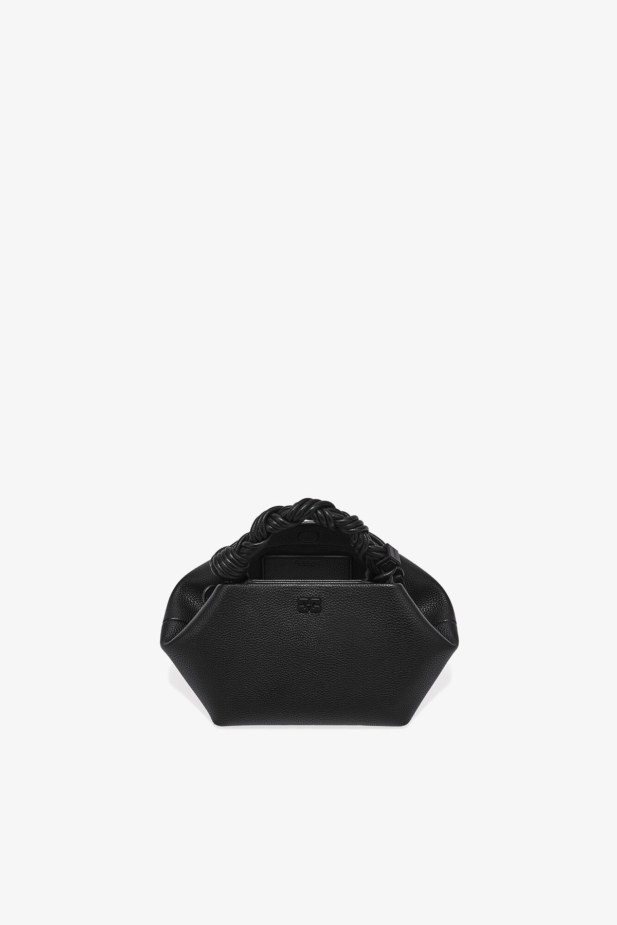 Black Black Grained Small Bou Bag