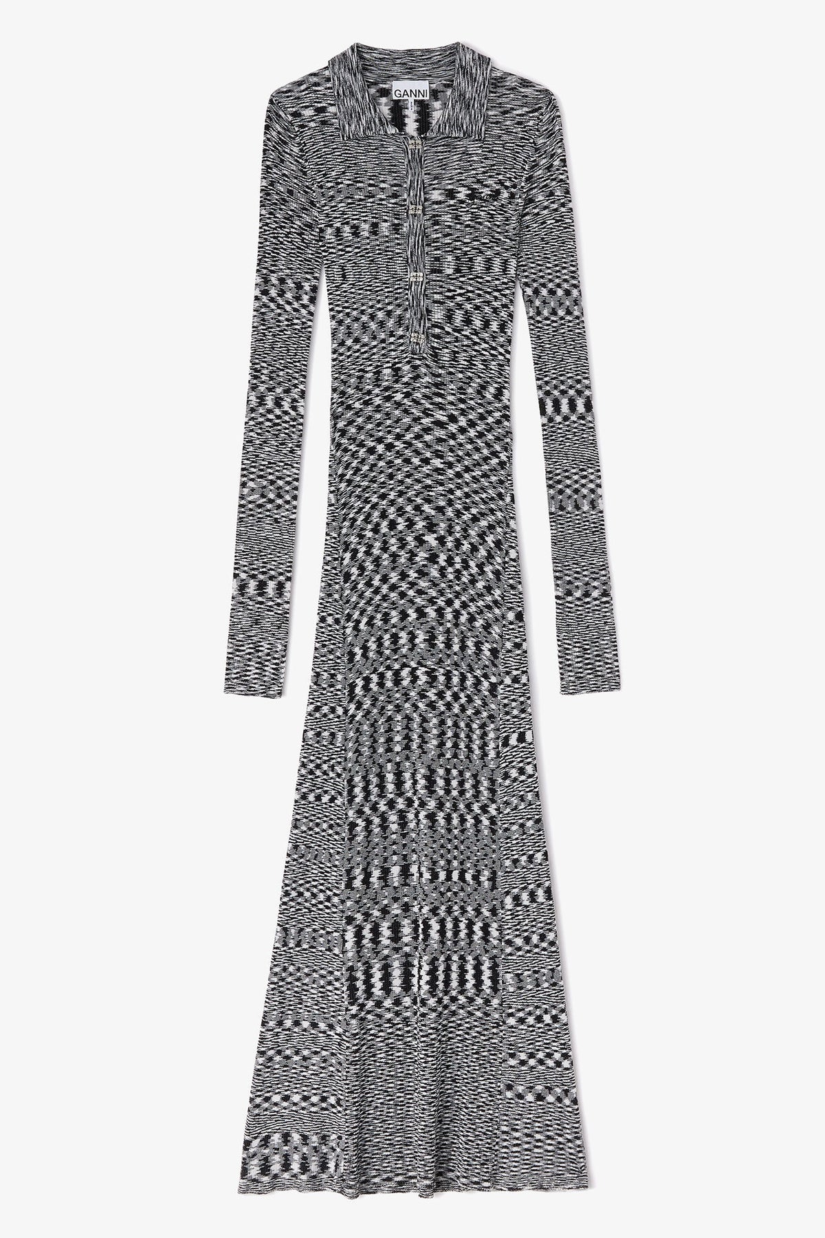 Polo Dress in Spacedyed Knit