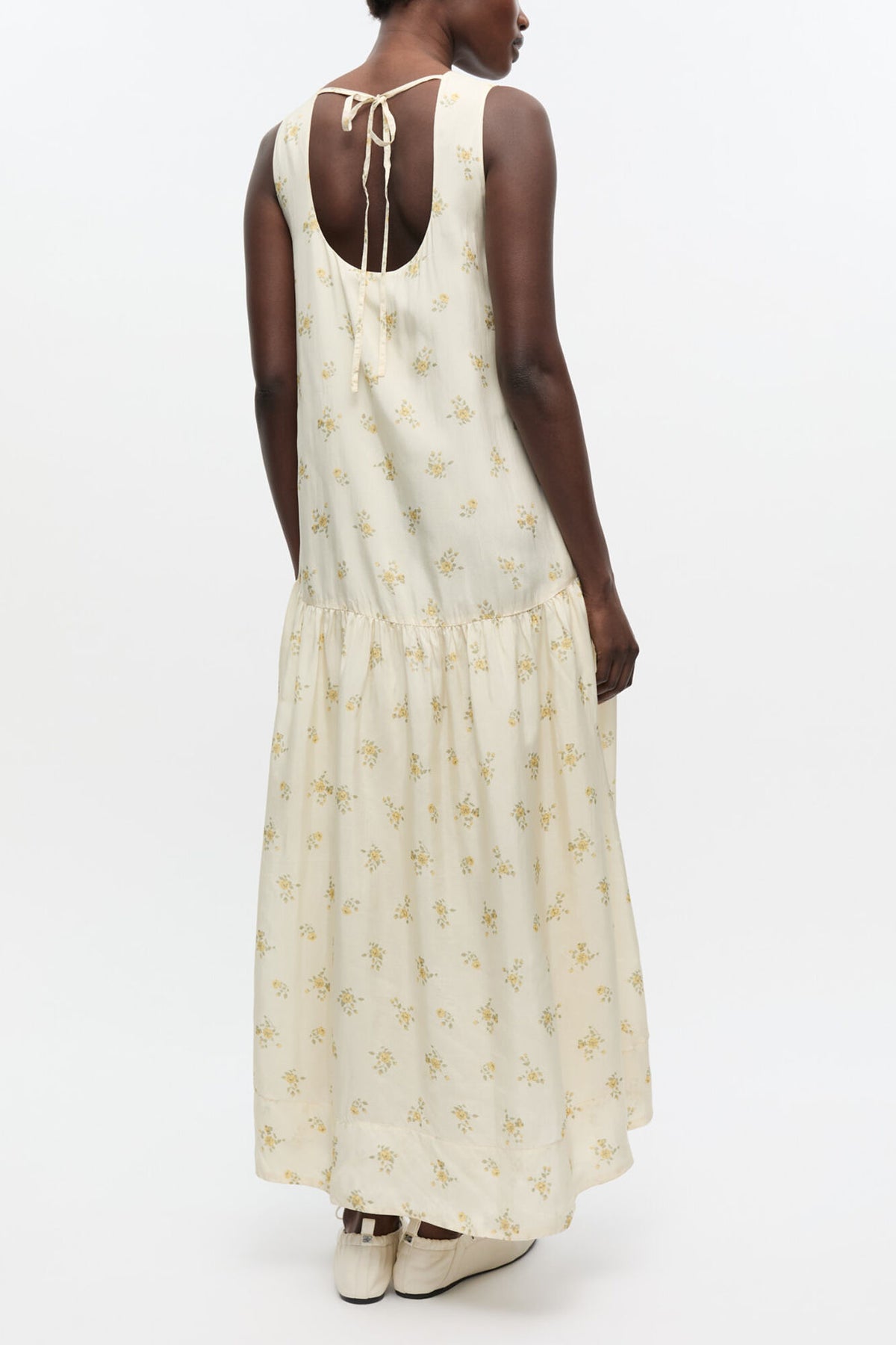 White Floral Dress
