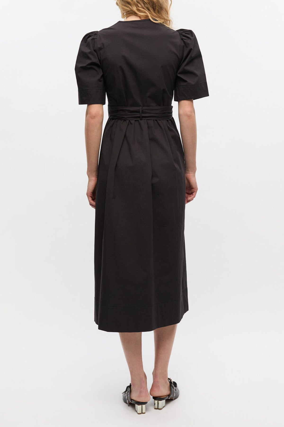 Black Stretch Cotton Dress