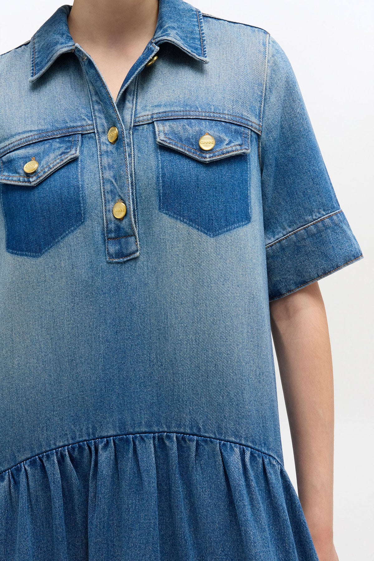 Light Washed Denim Dress