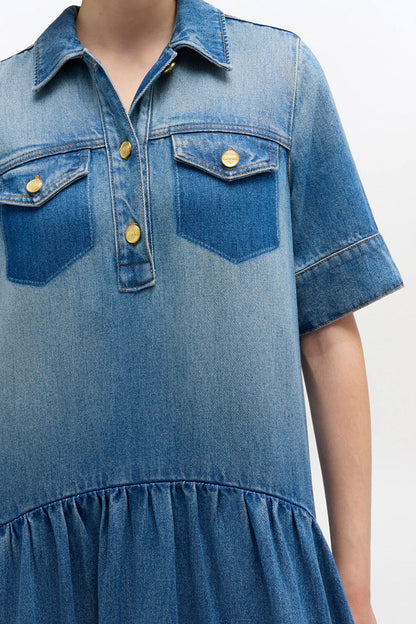 Light Washed Denim Dress