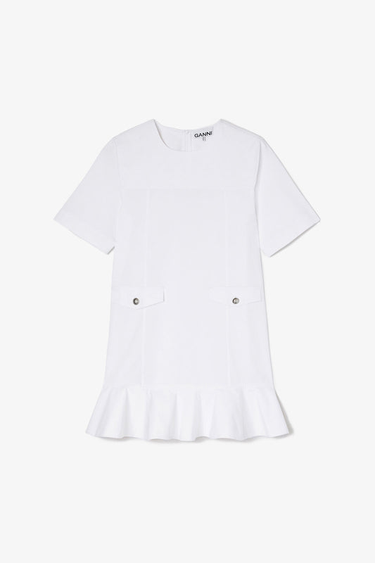 Stretch Cotton Mini Dress