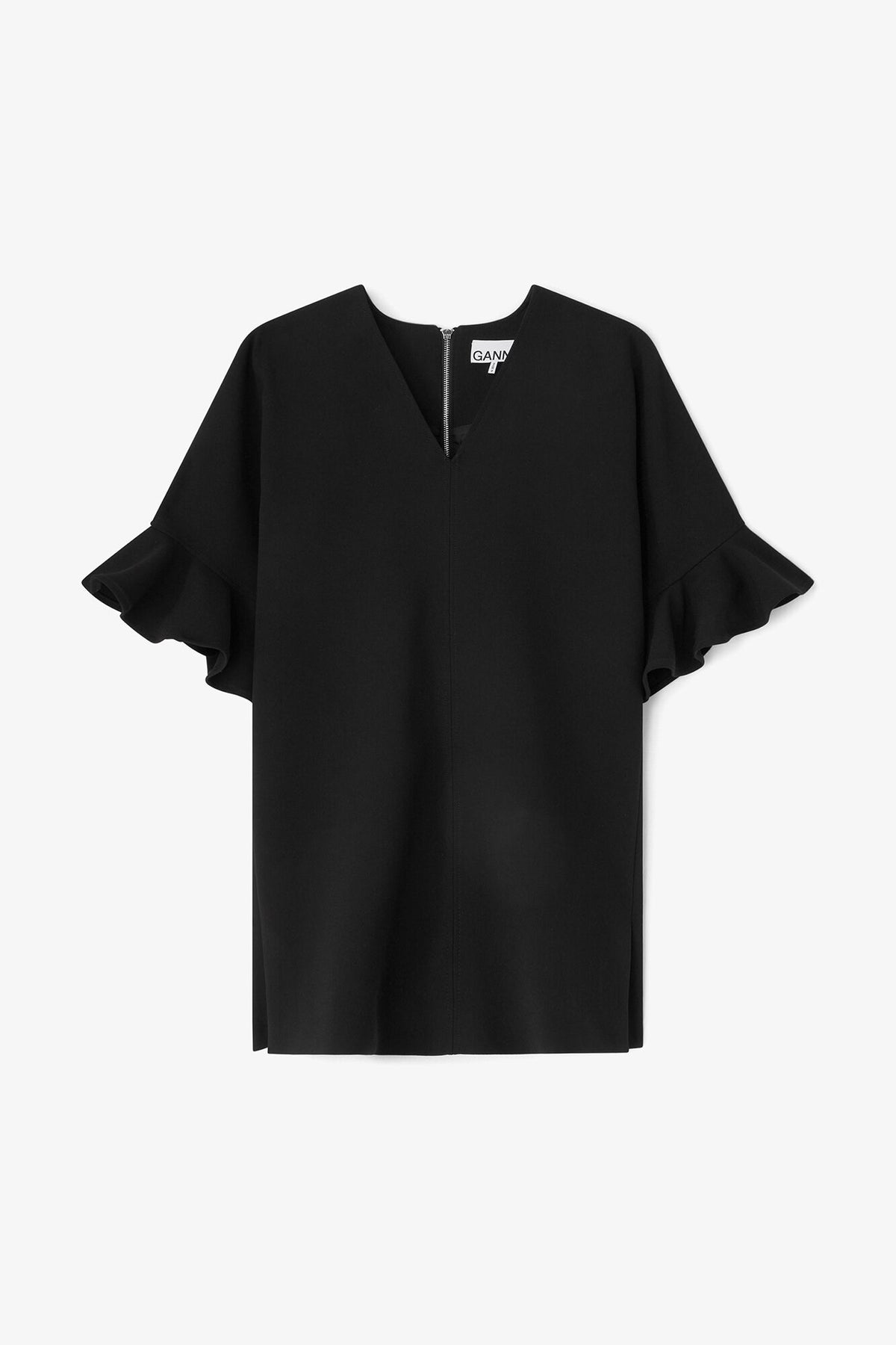 Black Mini Ruffle Dress