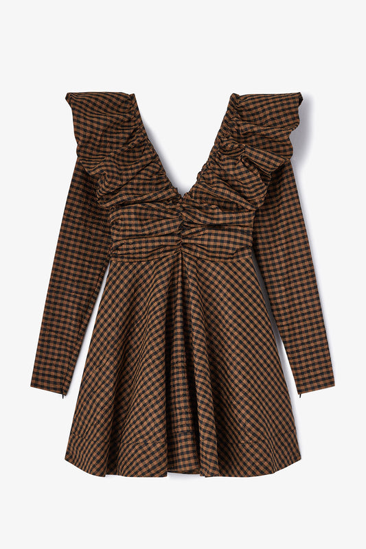 Dress in Check Taffeta