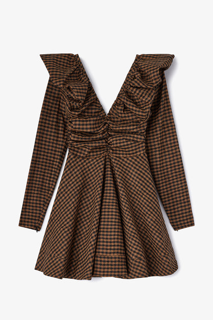 Dress in Check Taffeta