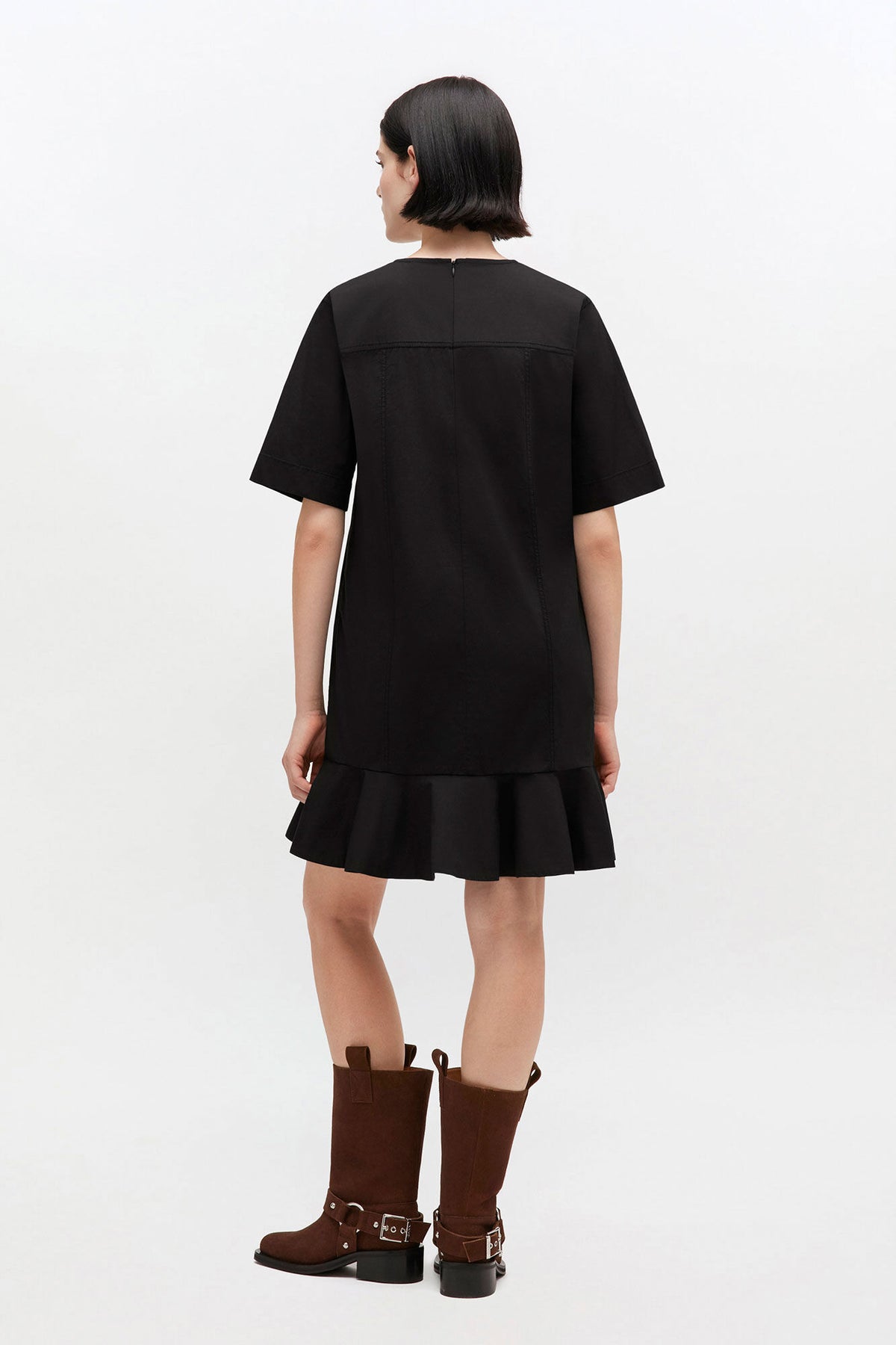 Stretch Cotton Mini Dress