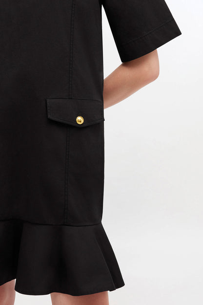Stretch Cotton Mini Dress