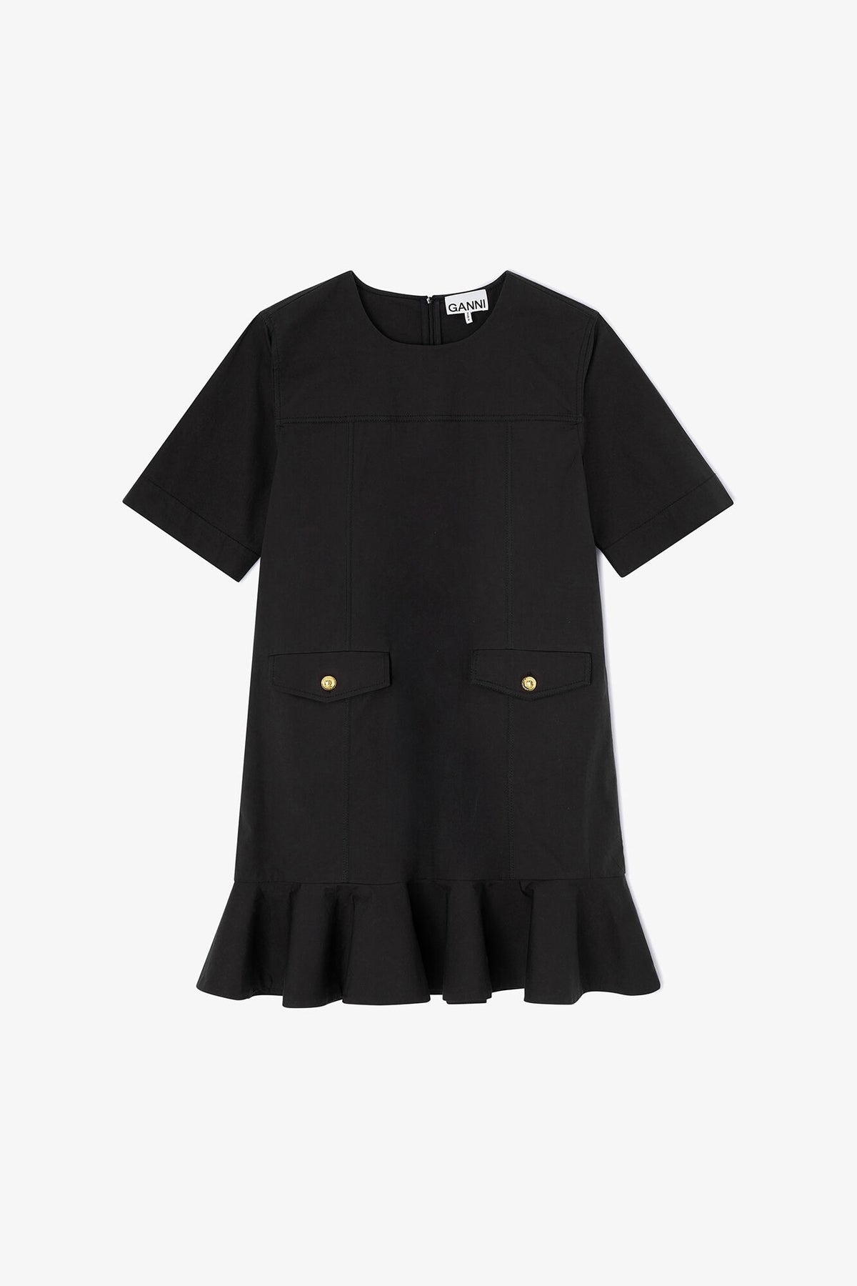 Stretch Cotton Mini Dress