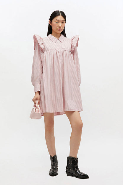 Pink Mini Shirt Dress