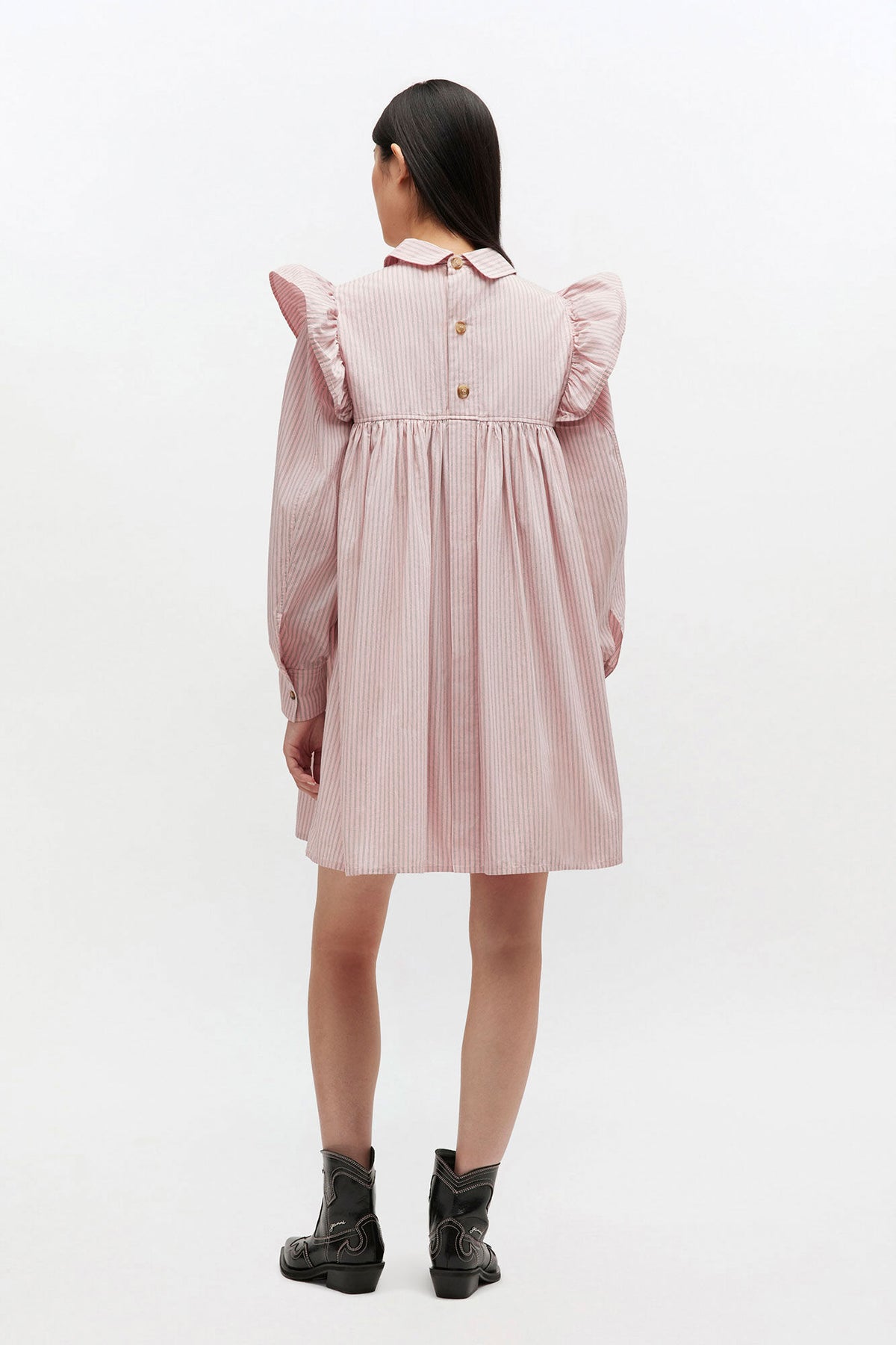 Pink Mini Shirt Dress