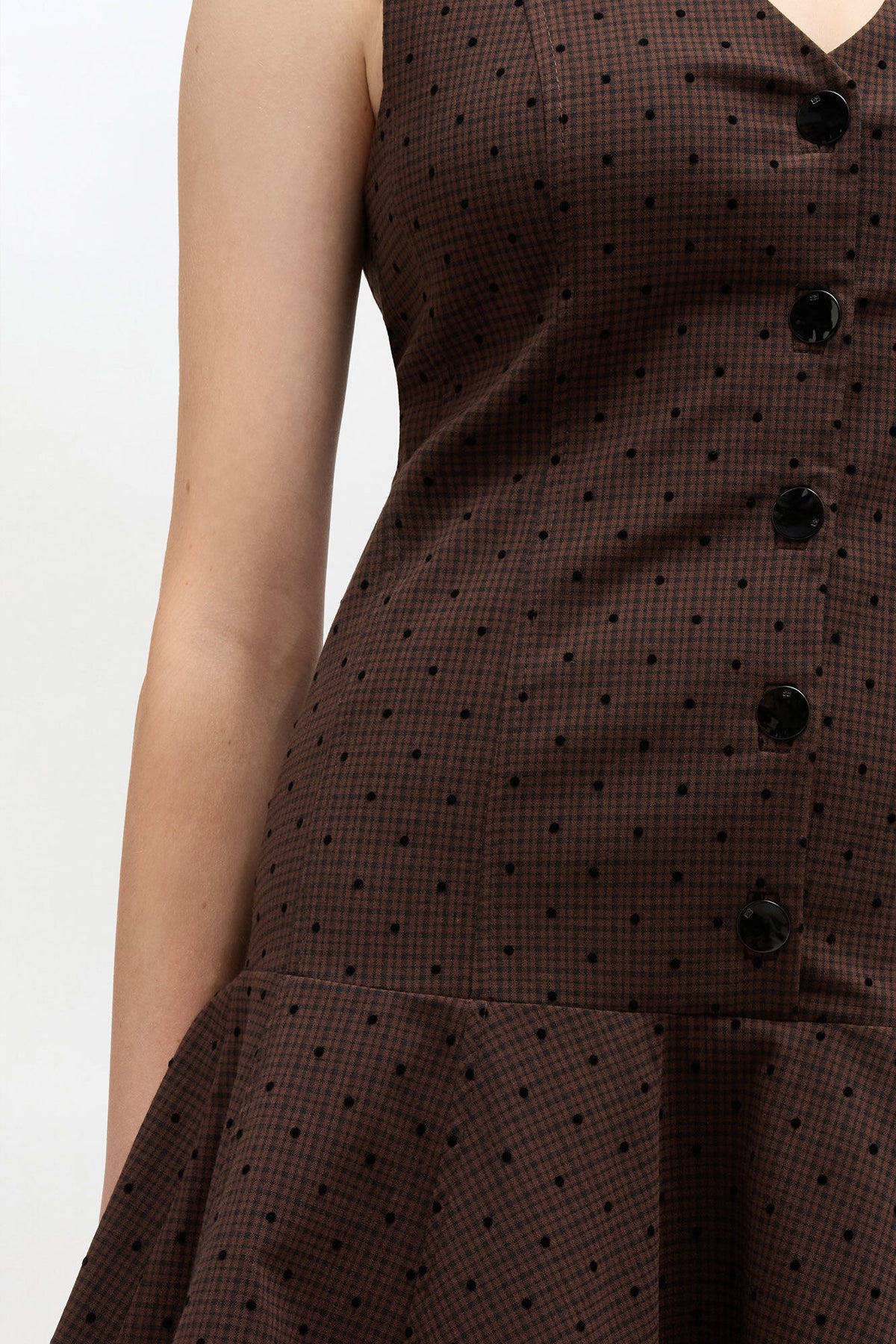 Flock Check Suiting Dress