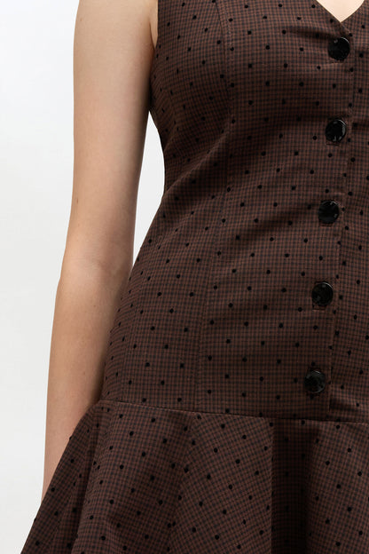 Flock Check Suiting Dress