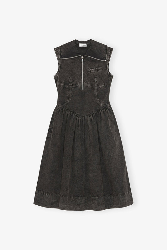 Dress in Black Cotton