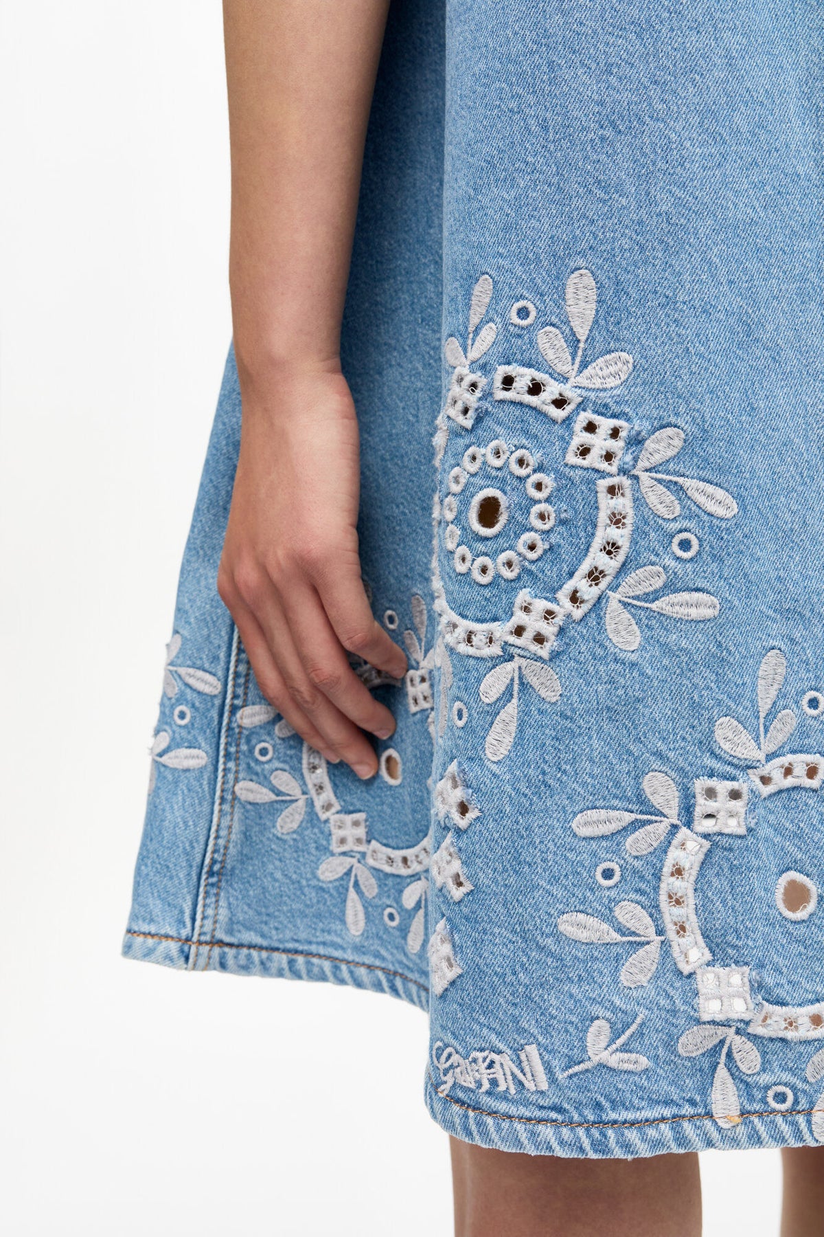 Broderie Anglaise Mini Dress