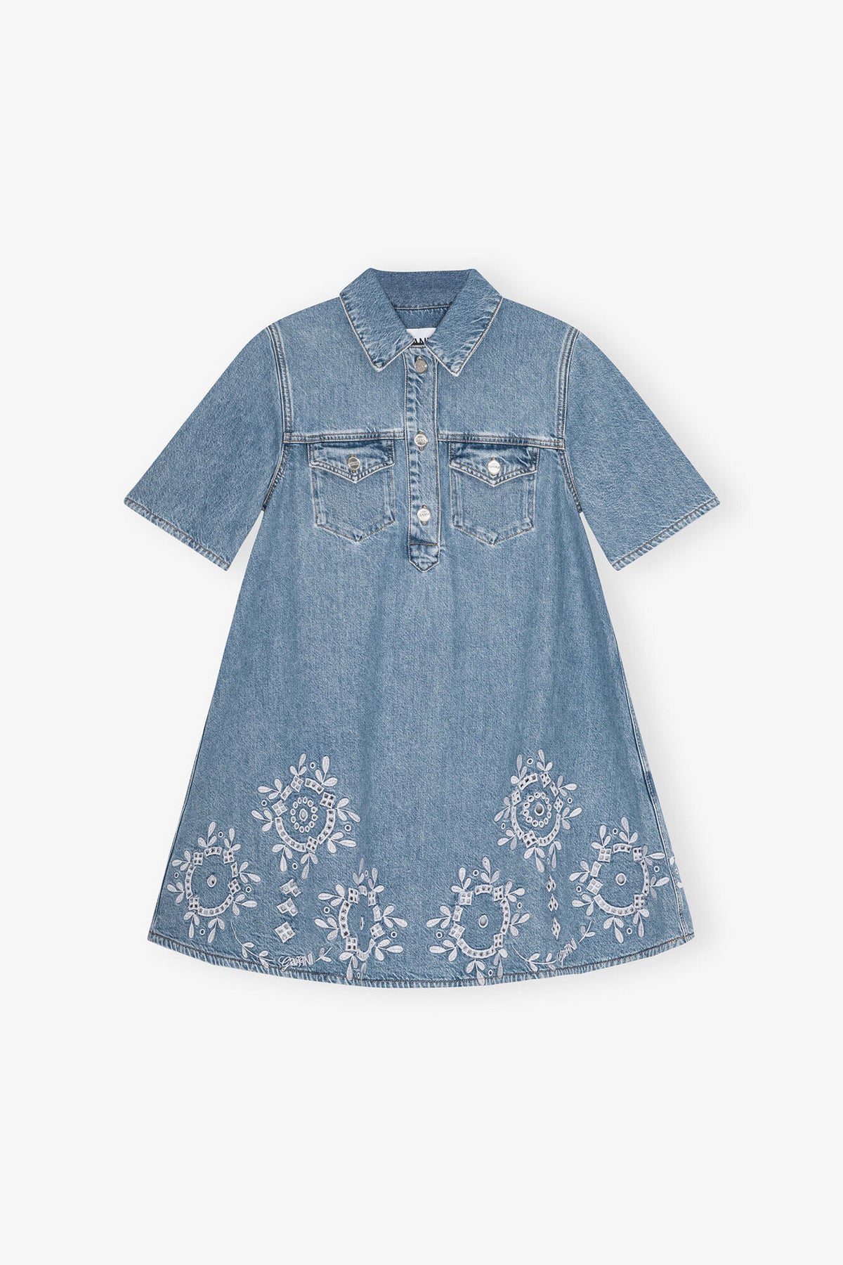 Broderie Anglaise Mini Dress